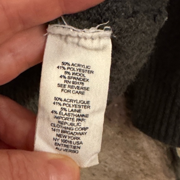 For The Republic Charcoal Soft Knit Wool Blend Turtleneck Sweater small petite - Picture 5 of 5